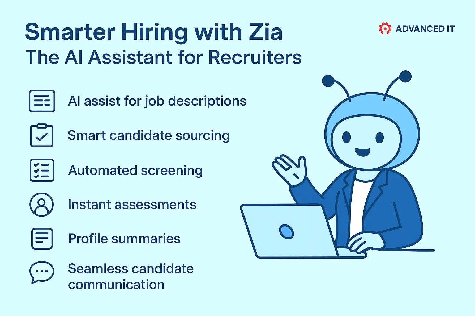 Zoho Recruit Zia AI - advanced it